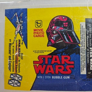 3 wax wrappers Star Wars from Topps Movie Photo Cards
