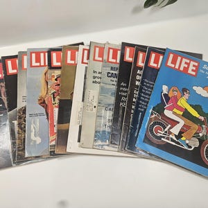 Choose your 1970 LIFE magazine issue // used and worn