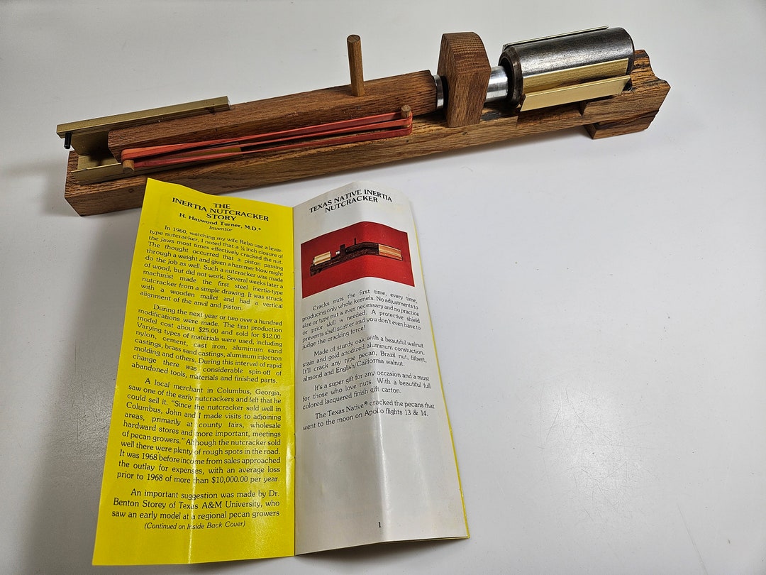 Vtg Texas Inertia Manual Nutcracker for Pecans and Other Nuts // Choose
