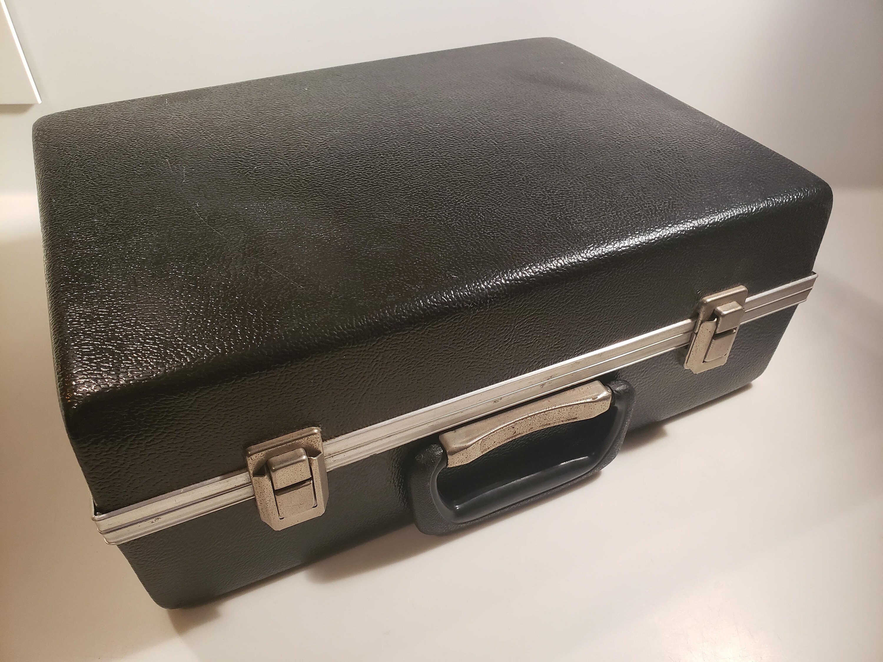 Black plastic briefcase sale