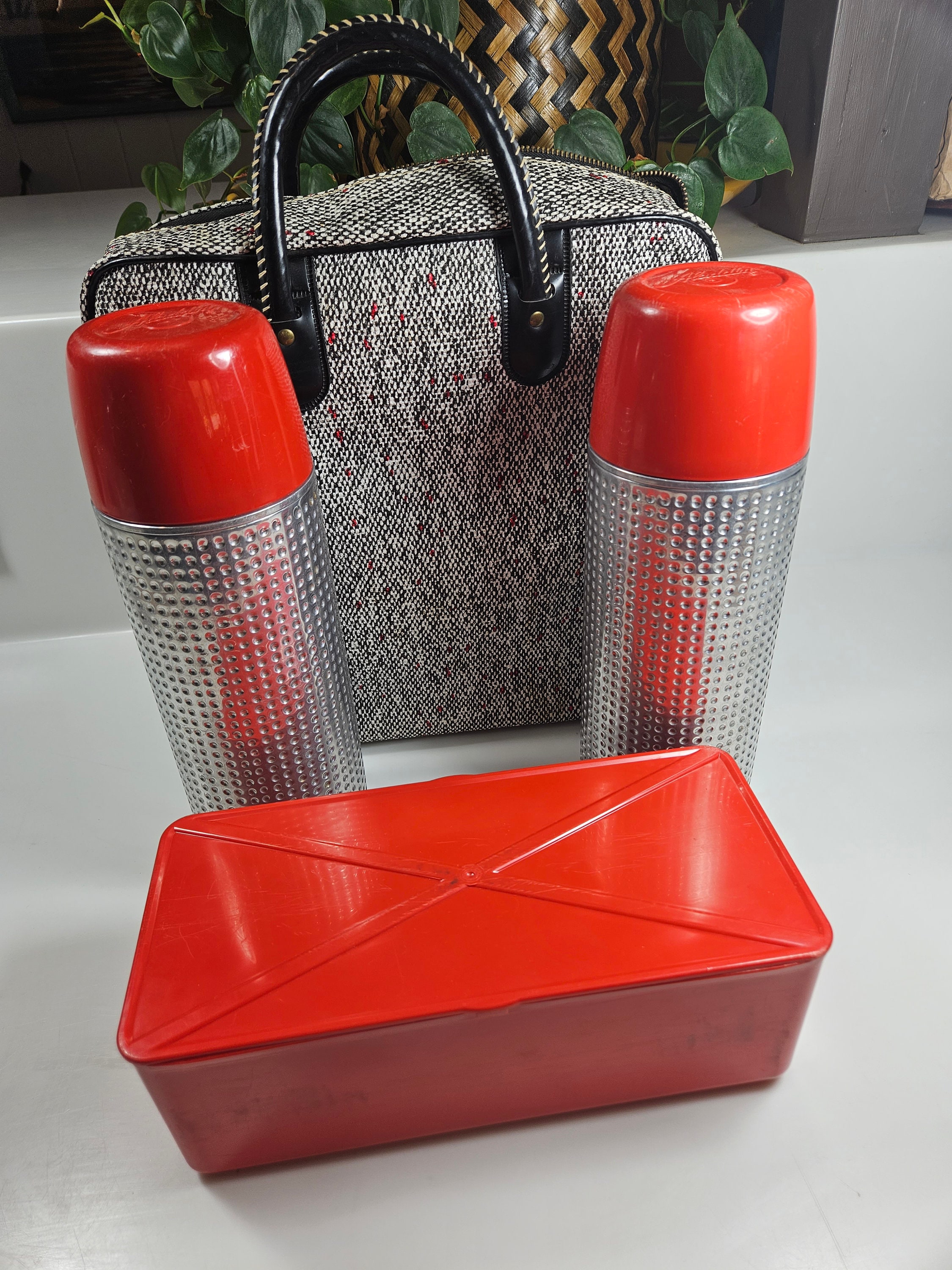 Vintage Thermos Picnic Set - Etsy