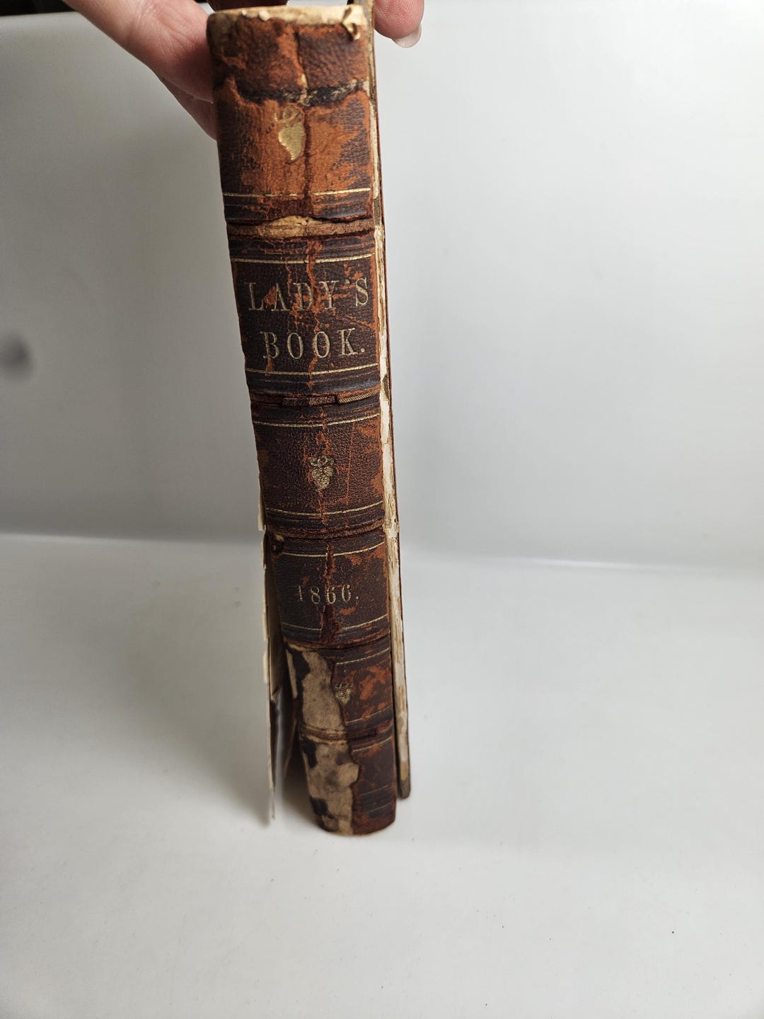 1866 Godey's Lady's Book and Magazine Hardcover Leatherbound Book ...