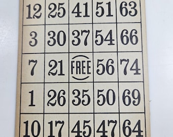 3 vtg Bingo cards // cardstock cards are 5.75 x 3.5 inches
