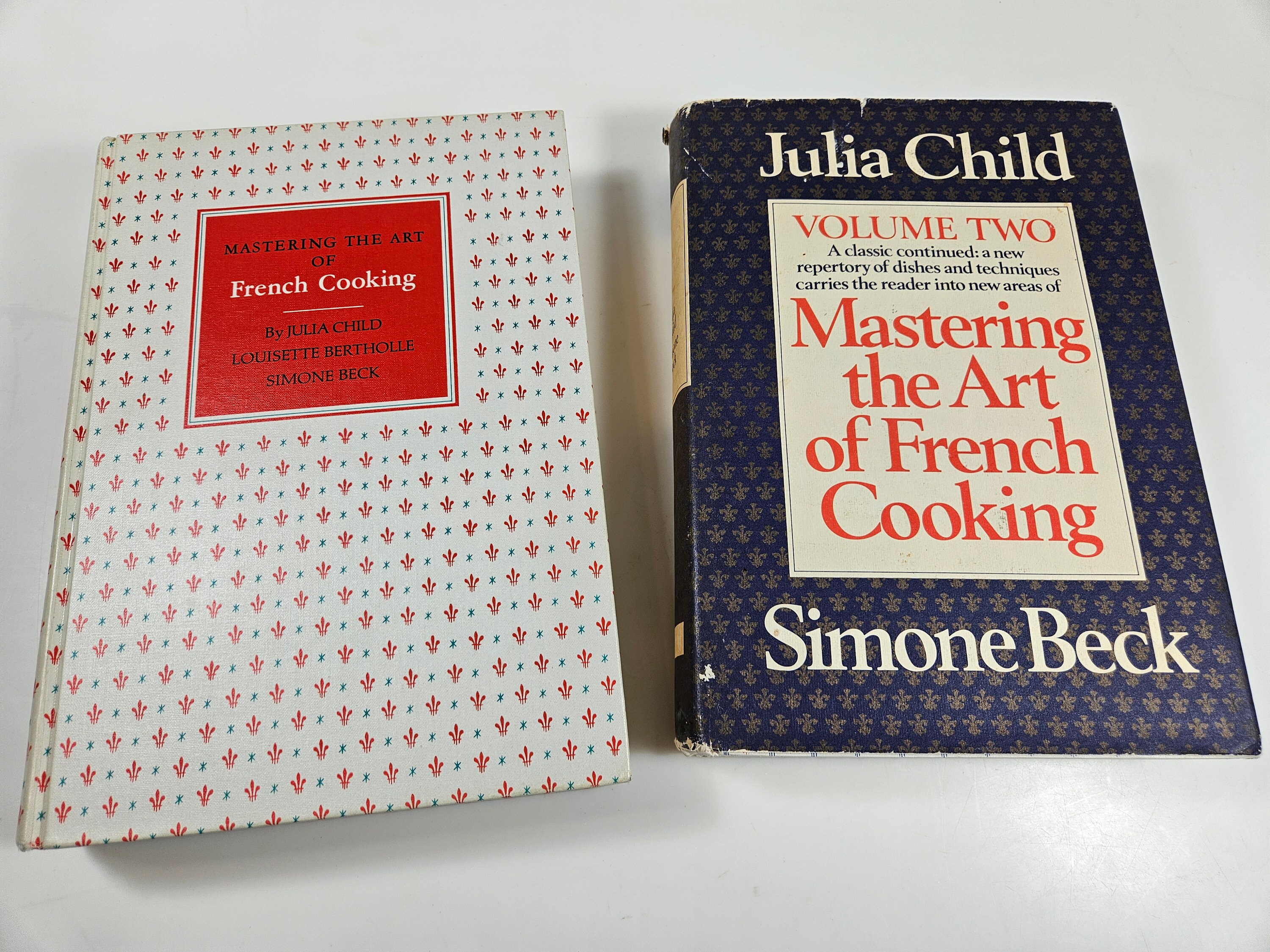 for choice: vtg Mastering the Art of French Cooking by Julia Child, Volume 1 or 2 // hardbound