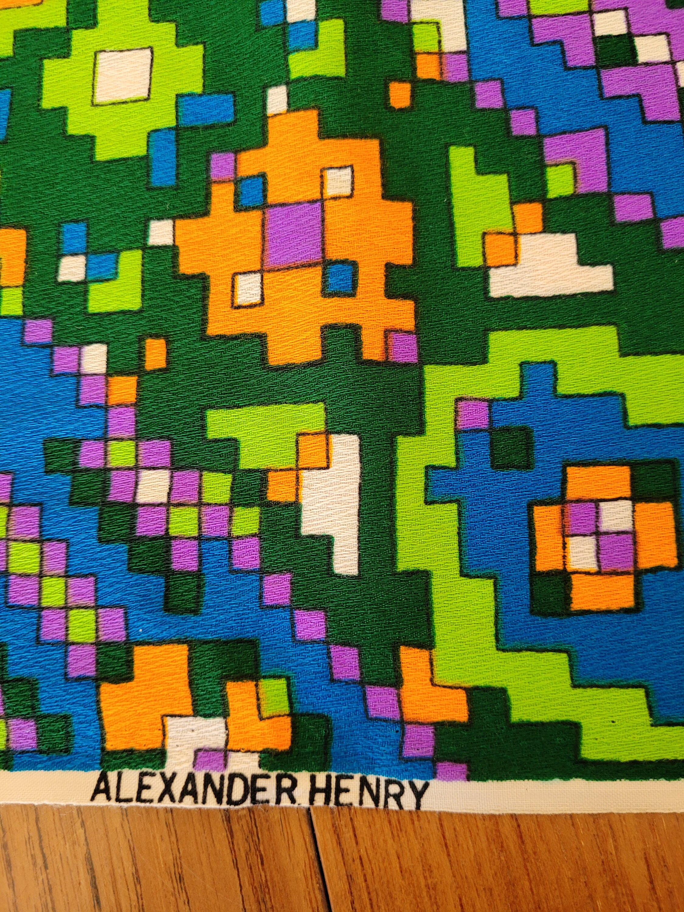3.3 yards 1960svibe fabric 1.3 yards wide // 120 x 45