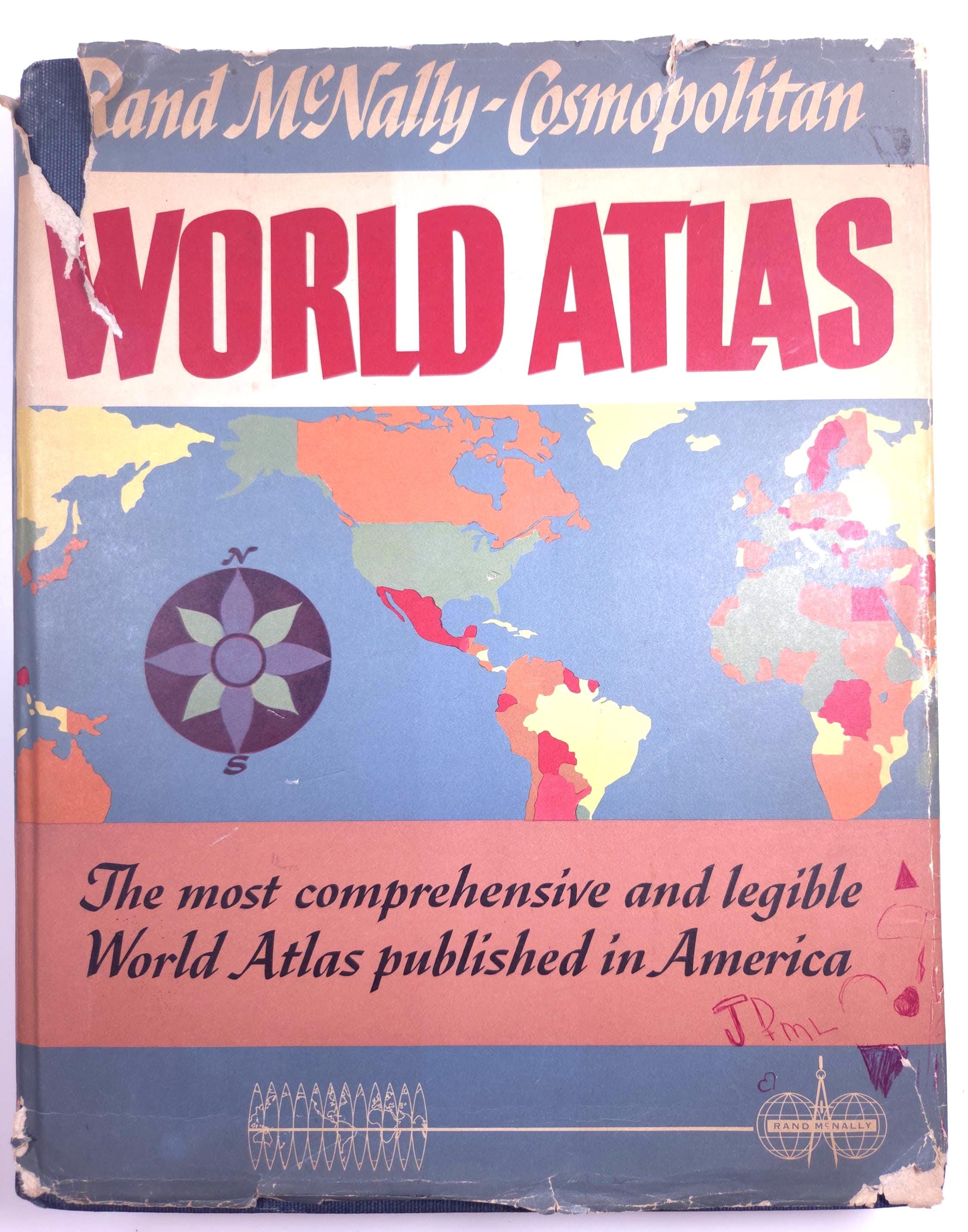 Vintage Rand Mcnally Atlas - Etsy