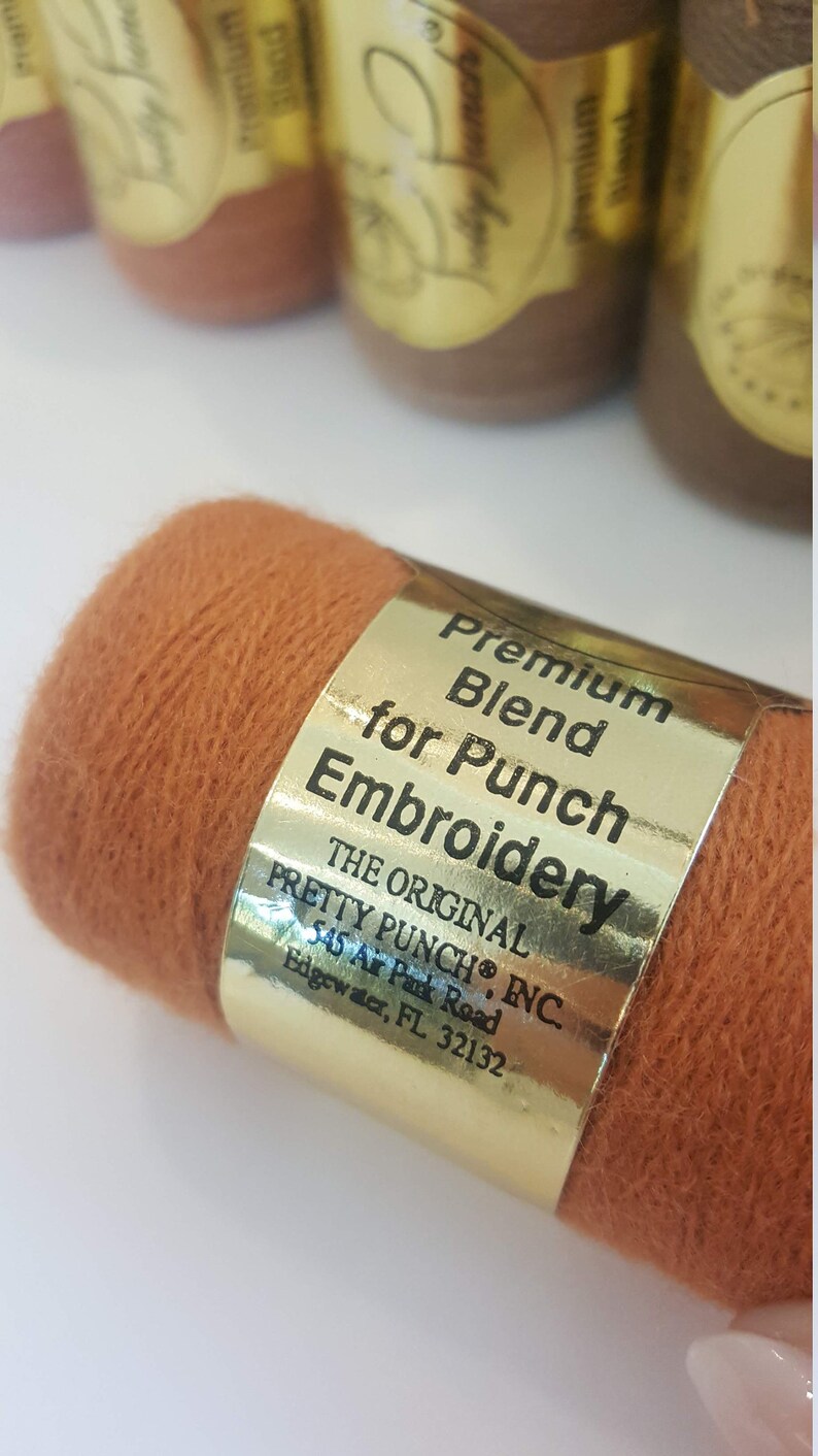 Set of 4 Spools of Pretty Punch Loop Embroidery Spool YARN // Etsy