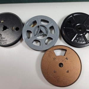 2-piece or 3-piece empty film canisters, 3&quot; diameter // 8 mm size // choose metal, plastic, color, and brand // Ekco, Univex, Kodak