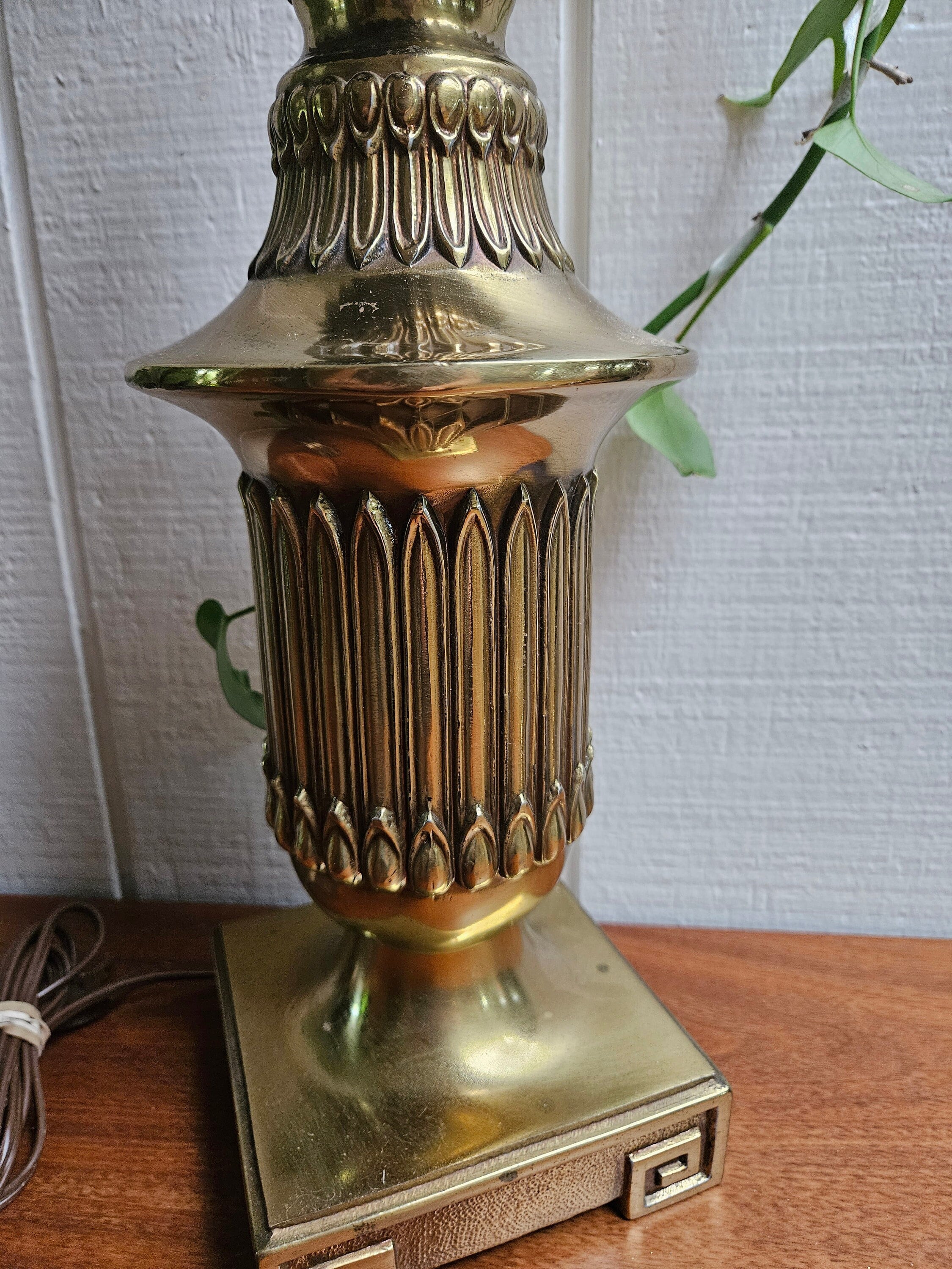 Vintage Small Brass German Hurricane or Oil Kerosene Lamp 1950s