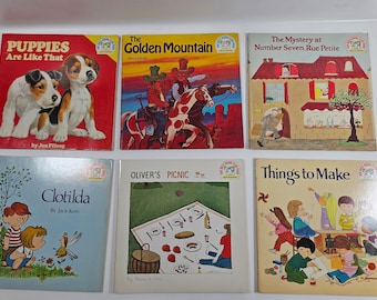vtg 70s-80s children's books, you choose your books // The Best Book Club Ever Books // square paperbacks