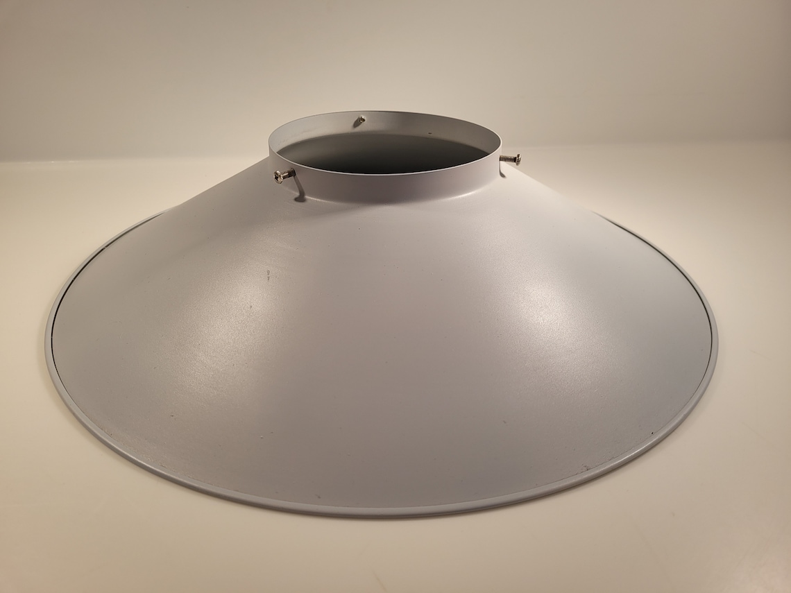 Vintage Metal Fixture Cover or Hanging Light Shade 16 Inches Etsy