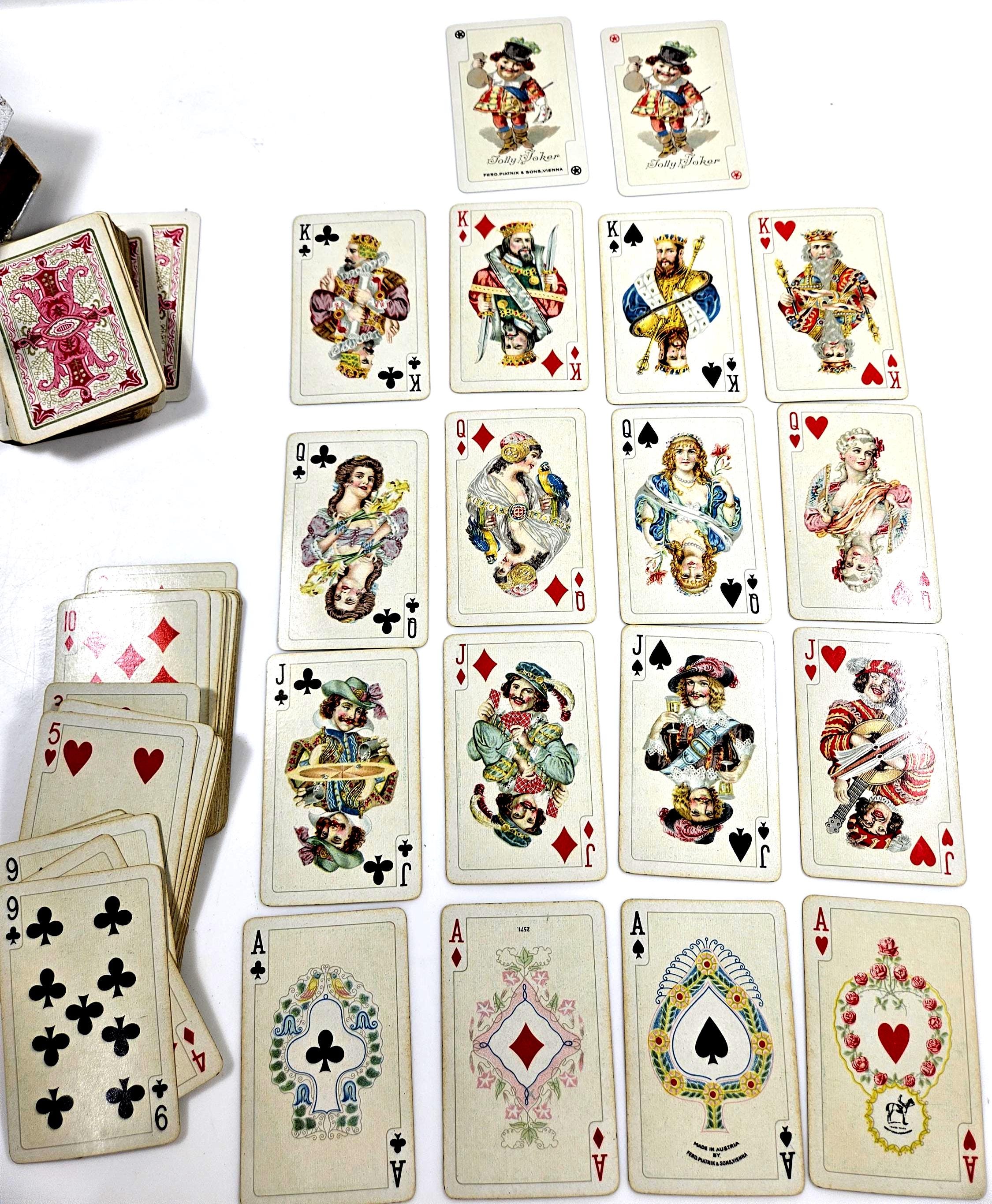 Antique Playing Cards Complete - Etsy