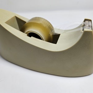 vtg Scotch tape dispenser // weighted, desktop tape holder
