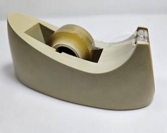 vtg Scotch tape dispenser // weighted, desktop tape holder