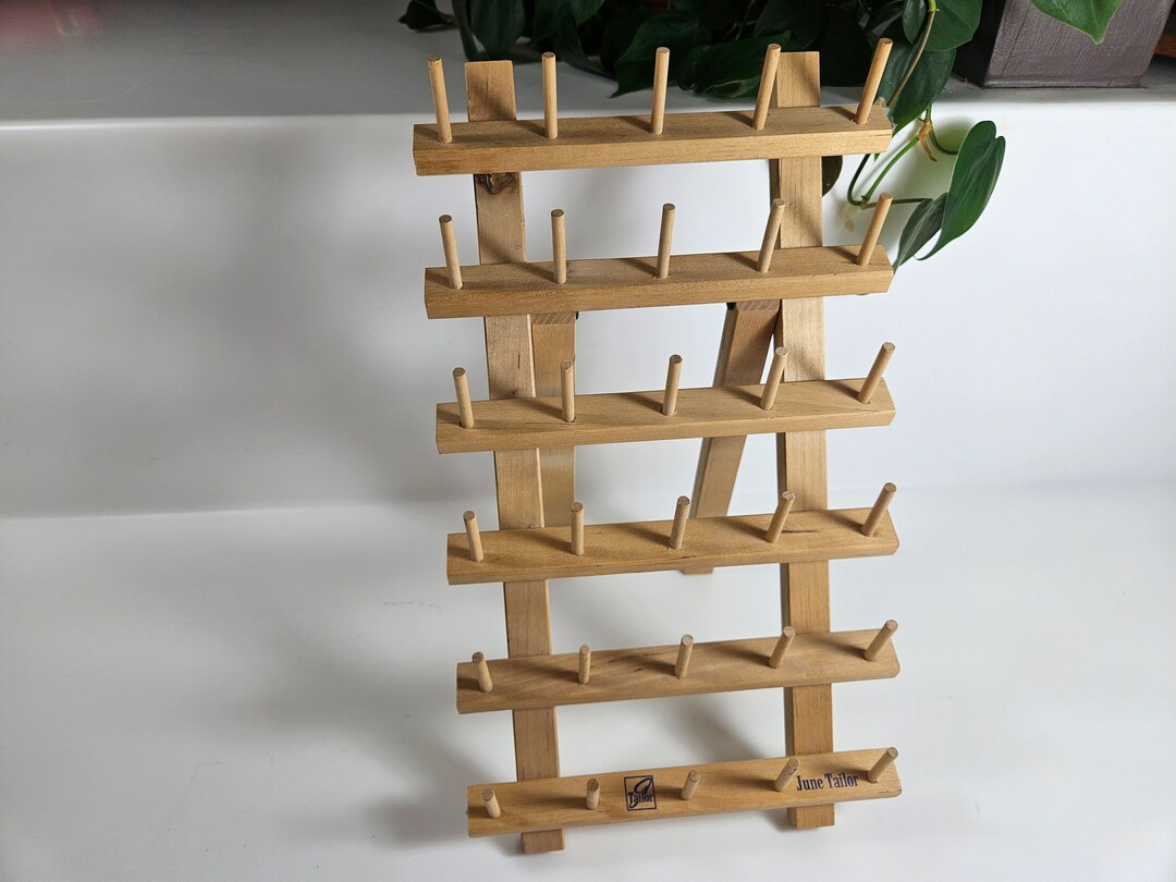 Wood Spool Rack, Tabletop // Holds 30 Spools // June Tailor - Etsy