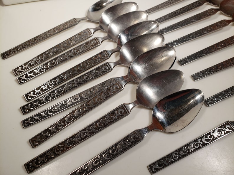 Vintage Riviera Stainless Japan Monterey Silverware // Large Etsy