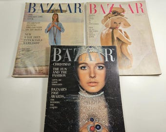 Harper's BAZAAR US July 1962 Vintage Fashion Magazine 1960s Retro