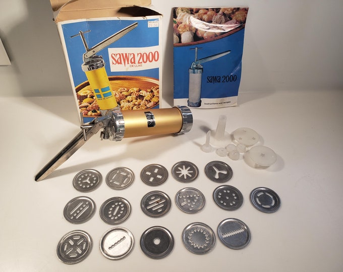 Vintage SAWA 2000 Deluxe Cookie Press Complete Set Minus 1 Etsy