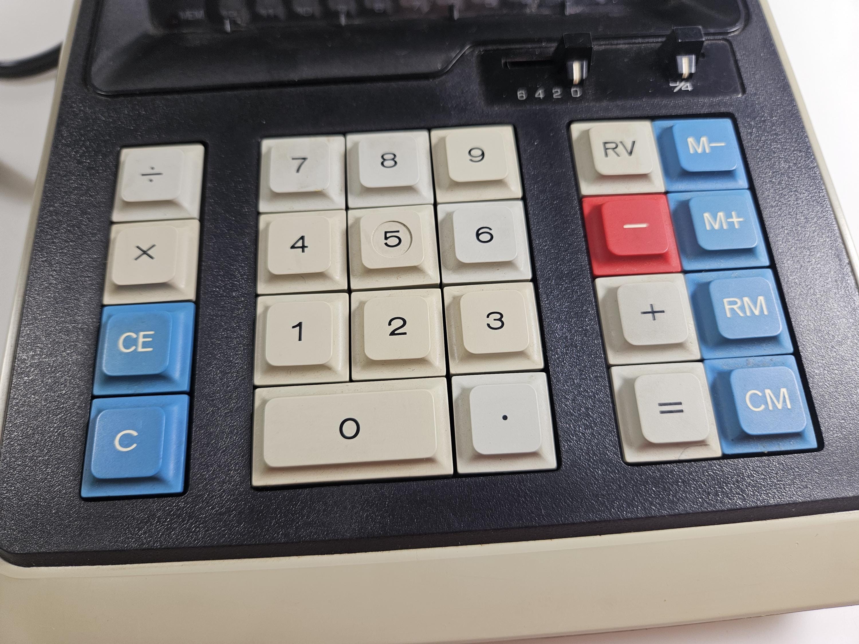 Vtg 1970s Unitrex 1201M Calculator, Working, Plug-in // Made in
