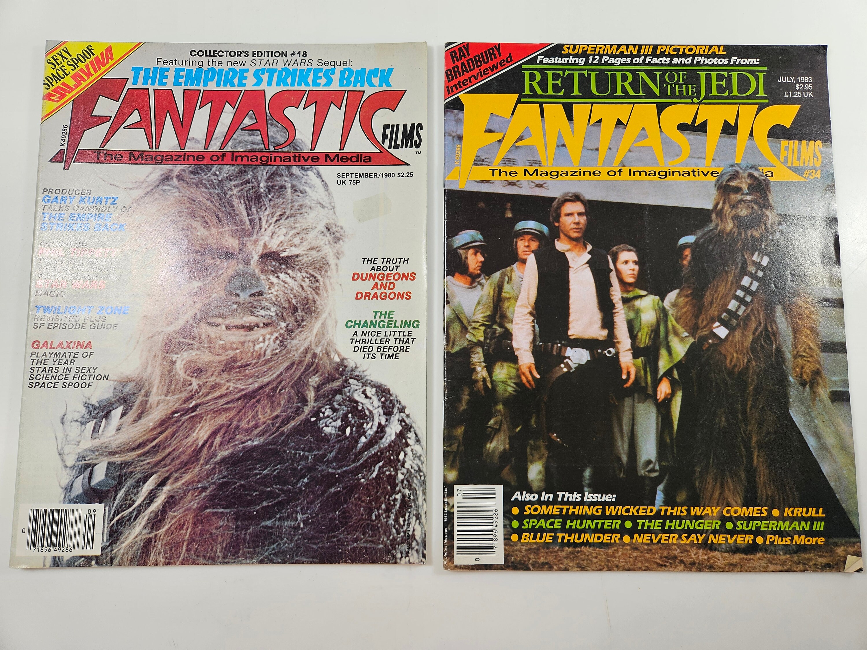 洋書 FANTASTIC FILMS Special effect ISSUE Original 1978-1985