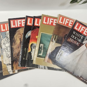 Choose your 1971-72 LIFE magazine issue // used and worn