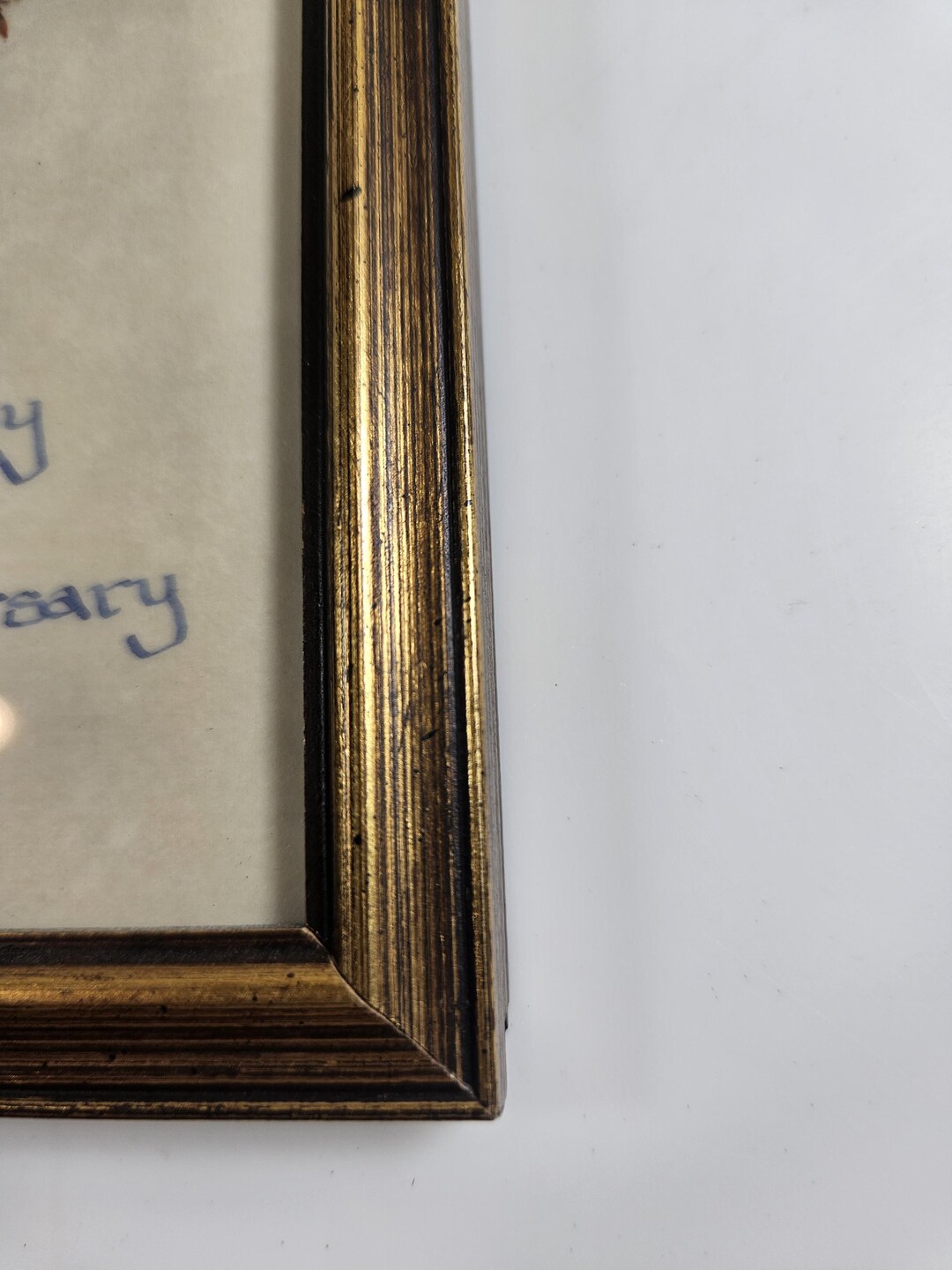Vtg 5 X 4 Inch Gold Frame With Glass Front, Hanging - Etsy