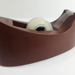 vtg Scotch tape dispenser // weighted, desktop tape holder