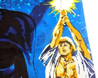 Pair of Vtg 70s-80s Star Wars Curtains // Each Panel 40