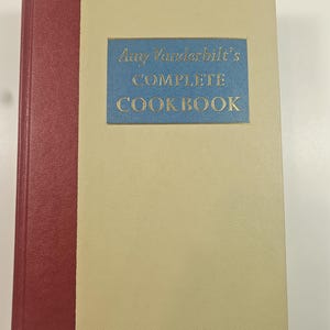 1961 Amy Vanderbilt's Complete Cookbook, early Andy (Andrew) Warhol drawings // first edition