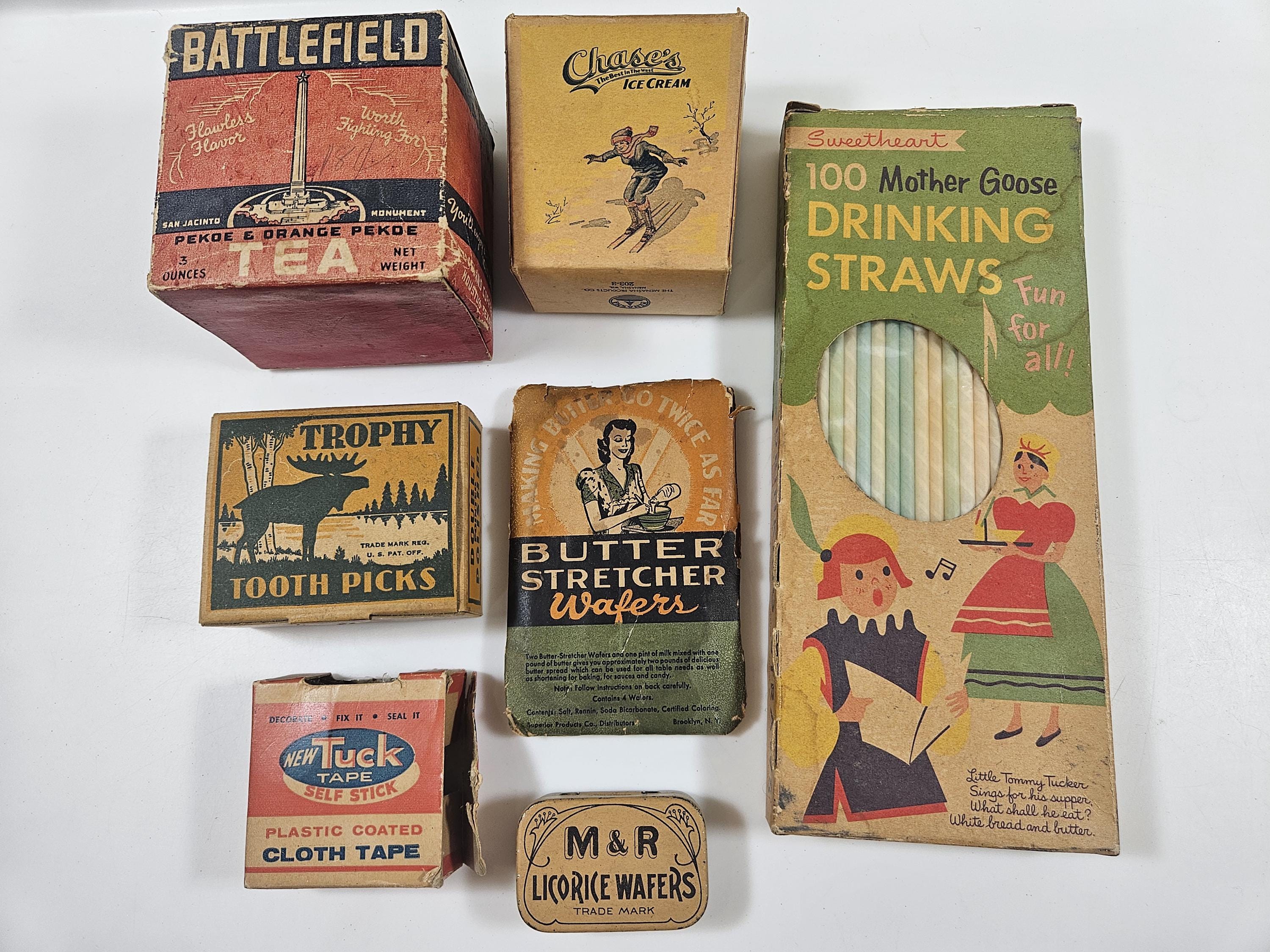Vtg Small Box for Choice // 1910s-1940s, Household Items, Several