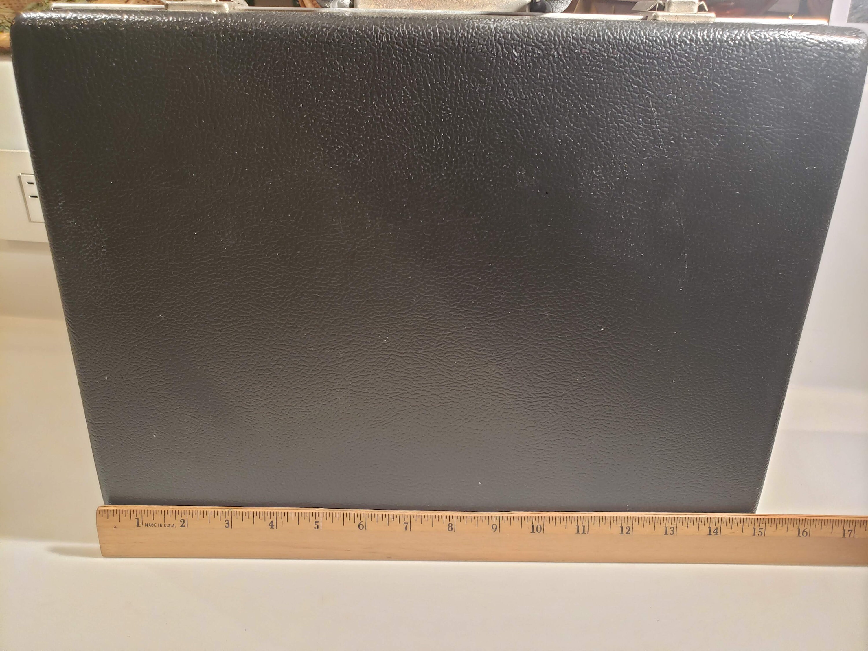 Vintage Black Plastic Briefcase Type Box Lightweight 15 X Etsy