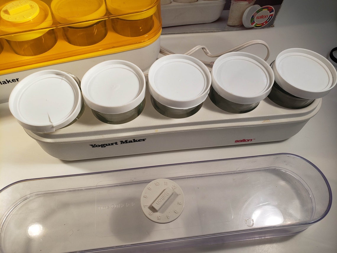 Vintage Salton Yogurt Maker With Cups and Lids 2 Choices Etsy