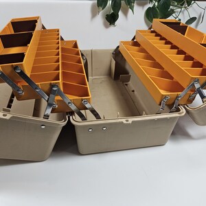Large Vtg Fenwick Wide Body 3.6 Tackle Box, 15 X 9 X 9.5 Inches // Beige and Orange - Etsy Large Vtg Fenwick Wide Body 3.6 Tackle Box, 15 X 9 X 9.5 Inches // Beige and Orange - Etsy