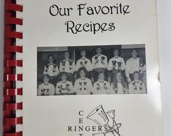 vtg church cookbook, Our Favorite Recipes from the Central United Methodist Church Centry Ringers // 1980s, 130 pages