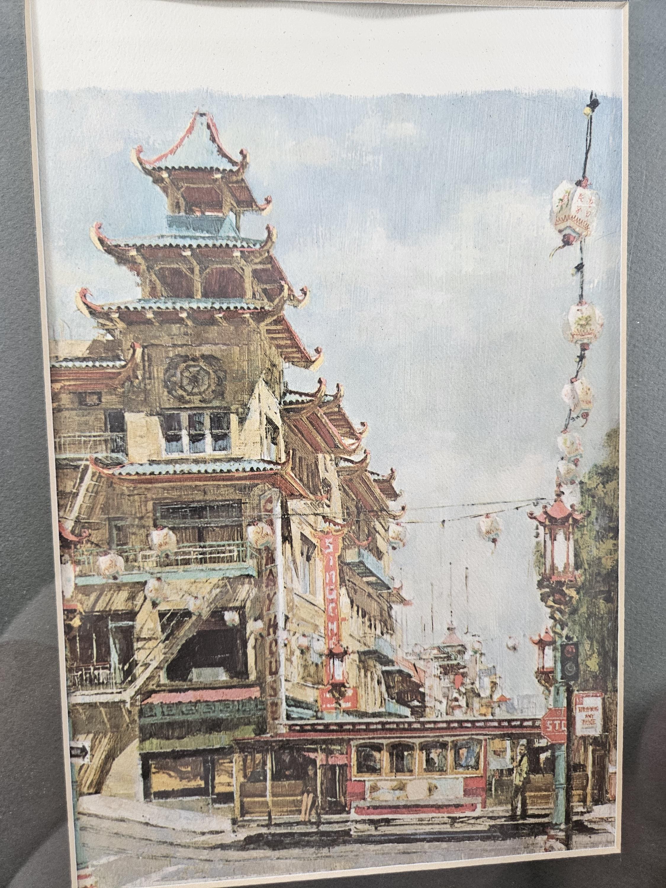 Don Davey 「California St San Francisco」 Don Davey Signed Art Print California Street San Francisco 5
