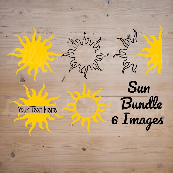 Download Sun Bundle Svg Sun Svg 6 Images Included Half Sun Svg Sun Etsy