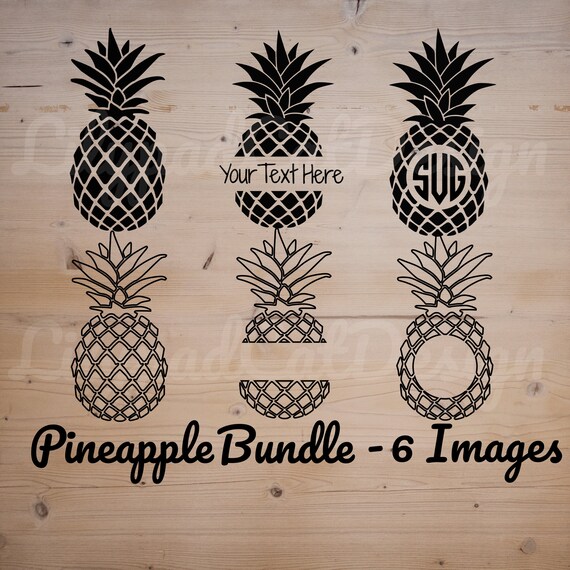 Download Pineapple Monogram Bundle Svg Pineapple Svg Summer Monogram Etsy