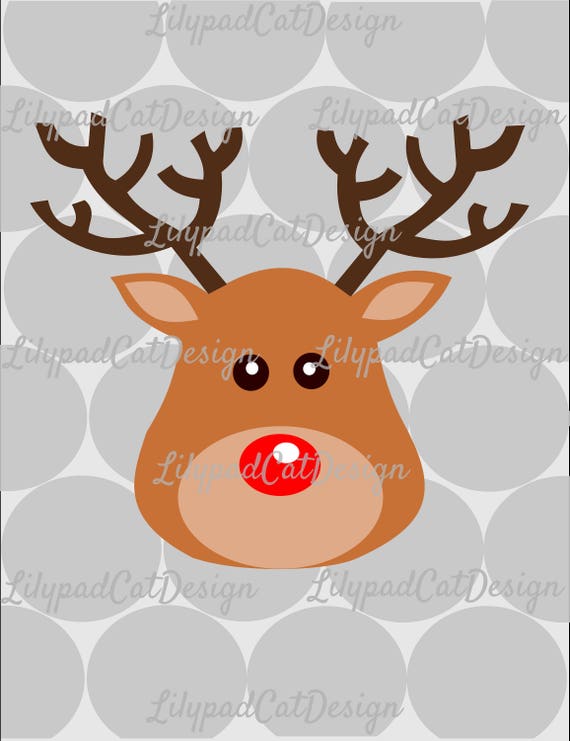 Download Rudolph SVG file PNG and DXF. Christmas svg dxf png file ...