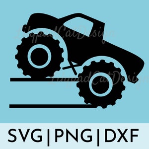 Monster Truck Monogram svg, Monogram svg, monster truck with name