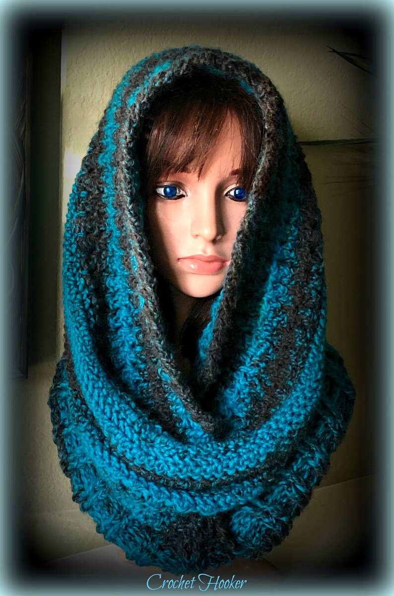 PATTERN Crochet, Ice-Kissed, Hooded, Cowl image 3