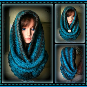 PATTERN Crochet, Ice-Kissed, Hooded, Cowl