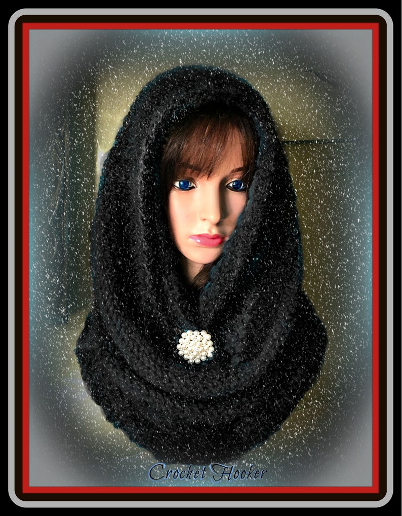 PATTERN Crochet, Ice-Kissed, Hooded, Cowl image 5
