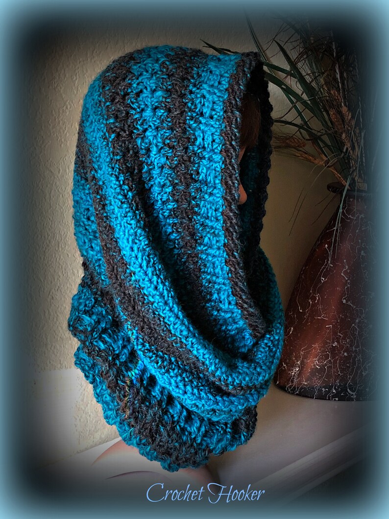 PATTERN Crochet, Ice-Kissed, Hooded, Cowl image 4