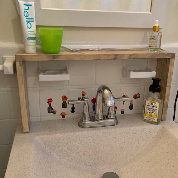 Over the Sink Shelf, Over the Stove Spice Rack, Farmhouse