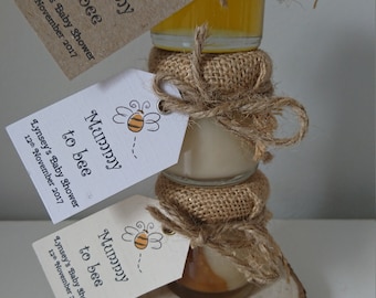 Baby shower personalised favours, wedding favours, honey favours, natural honey gift