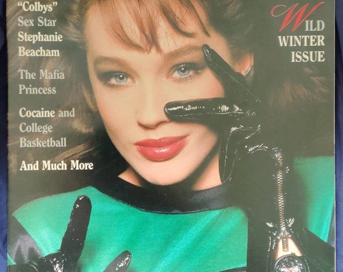 PLAYBOY Magazine 1987 February (stephanie Beacham) Birthday Gift