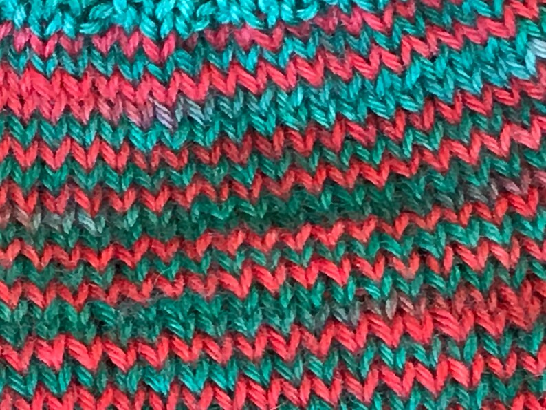 80m each Christmas Mini-Skein Yarn Set Progress Keeper Hand-Dyed Hand-Painted 4-ply Sock Wool 5 x 20g Red Green Off White Self-Striping