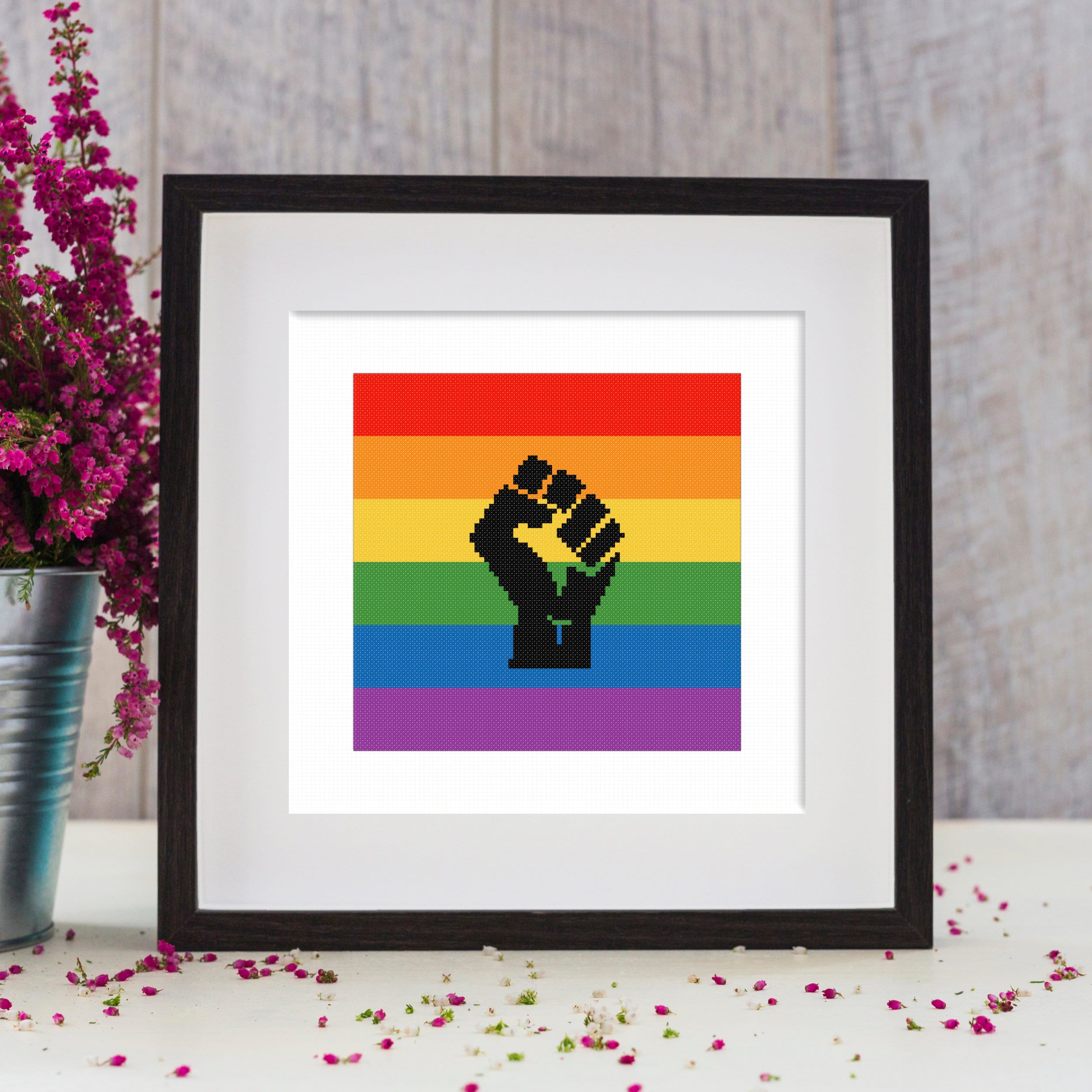 Blm Fist Embroidery Pattern Blm Fist Embroidery Pattern