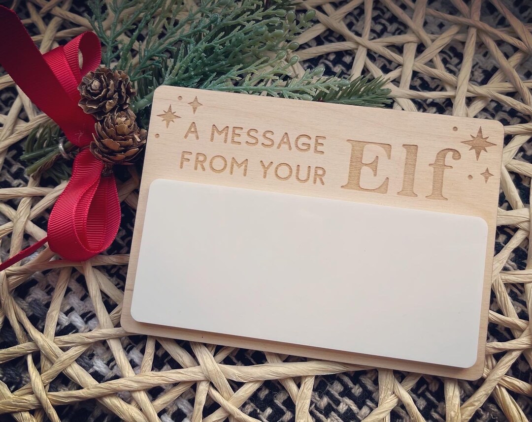 Elf Message Board, Elf on the Shelf, Note From Elf, Dry Erase Board