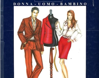 Il modellismo sartoriale - English-Italian Text- 100+ fashion paper patterns -  PDF Digital file Download